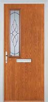 Mid Square (off set) Elegance Composite Front Door In Oak