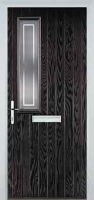 Mid Square (off set) Enfield Composite Front Door in Black Brown