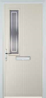 Mid Square (off set) Enfield Composite Front Door in Cream