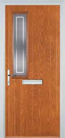 Mid Square (off set) Enfield Composite Front Door in Oak