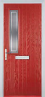 Mid Square (off set) Enfield Composite Front Door in Red