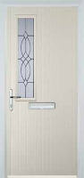 Mid Square (off set) Flair Composite Front Door in Cream