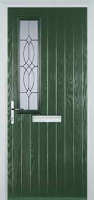 Mid Square (off set) Flair Composite Front Door in Green