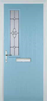 Mid Square (off set) Finesse Composite Front Door in Duck Egg Blue