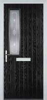 Mid Square (off set) Staxton Composite Front Door in Black