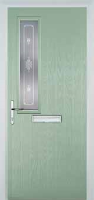 Mid Square (off set) Staxton Composite Front Door in Chartwell Green