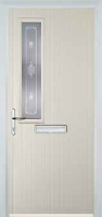 Mid Square (off set) Staxton Composite Front Door in Cream