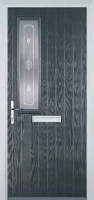 Mid Square (off set) Staxton Composite Front Door in Anthracite Grey