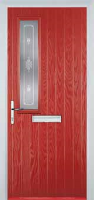 Mid Square (off set) Staxton Composite Front Door in Red