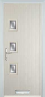 3 Square (off set) Enfield Timber Solid Core Door in Cream