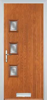 3 Square (off set) Enfield Timber Solid Core Door in Oak