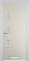3 Square (off set) Flair Timber Solid Core Door in Cream
