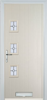 3 Square (off set) Finesse Timber Solid Core Door in Cream
