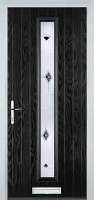 Cottage Long (centre) Murano Timber Solid Core Door in Black