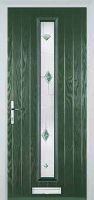 Cottage Long (centre) Murano Timber Solid Core Door in Green