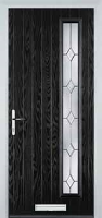 Cottage Long (off set) Classic Timber Solid Core Door in Black
