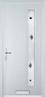 Cottage Long (off set) Murano Timber Solid Core Door in White