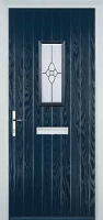 1 Square Finesse Timber Solid Core Door in Dark Blue