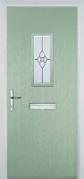 1 Square Finesse Timber Solid Core Door in Chartwell Green
