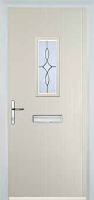 1 Square Flair Timber Solid Core Door in Cream
