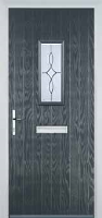 1 Square Flair Timber Solid Core Door in Anthracite Grey