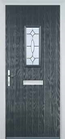1 Square Clarity Timber Solid Core Door in Anthracite Grey
