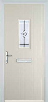 1 Square Elegance Timber Solid Core Door in Cream