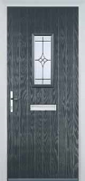 1 Square Elegance Timber Solid Core Door in Anthracite Grey