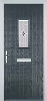 1 Square Murano Timber Solid Core Door in Anthracite Grey