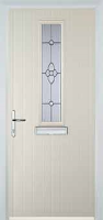 Mid Square (centre) Finesse Timber Solid Core Door in Cream