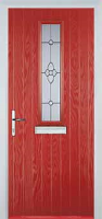 Mid Square (centre) Finesse Timber Solid Core Door in Red