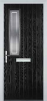 Mid Square (off set) Enfield Timber Solid Core Door in Black