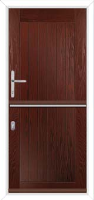 Solid Composite Stable Door in Darkwood