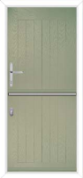 Solid Composite Stable Door in Olive