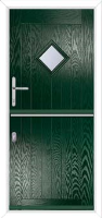 A1 Glazed Composite Stable Door in Green
