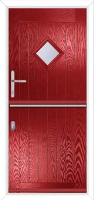A1 Glazed Composite Stable Door in Red