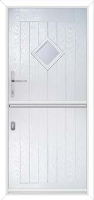 A1 Glazed Composite Stable Door in White