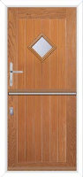 A1 Glazed Composite Stable Door in Oakwood