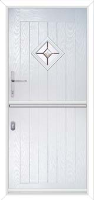 A1 Prism Composite Stable Door in White