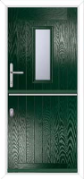 A2 Glazed Composite Stable Door in Green