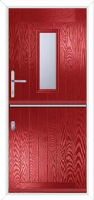 A2 Glazed Composite Stable Door in Red