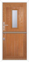 A2 Glazed Composite Stable Door in Oakwood