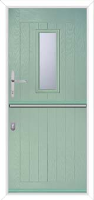A2 Glazed Composite Stable Door in Sage