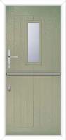 A2 Glazed Composite Stable Door in Olive