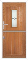 A2 Prism Composite Stable Door in Oakwood