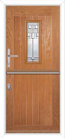 A2 Bienno Composite Stable Door in Oakwood