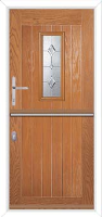 A2 Sepino Composite Stable Door in Oakwood