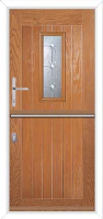 A2 Mezanno Composite Stable Door in Oakwood