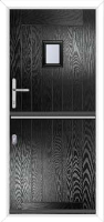 B1 Glazed Composite Stable Door in Black