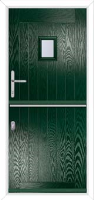 B1 Glazed Composite Stable Door in Green